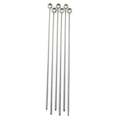 Norpro Stainless Steel 12-Inch Skewers, Set Of 6