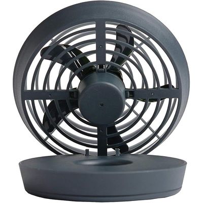 Treva 5 Inch Portable Fan, Battery Operated Or Usb Connected Cooling - Grey