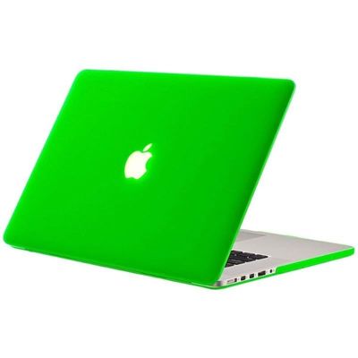 Kuzy Rubberized Hard Cover Case For Macbook Pro 15 Inch With Retina Display - Green