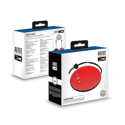 Altec Lansing Drop Max Bluetooth Speaker - Red