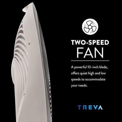 Treva 10 Inch Portable Desktop Air Circulation Battery Fan