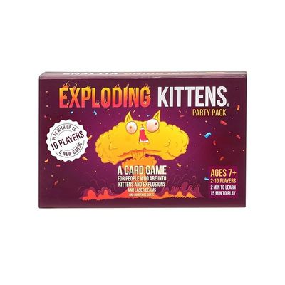 Exploding Kittens Party - A Russian Roulette Card Game - 2-10 Players