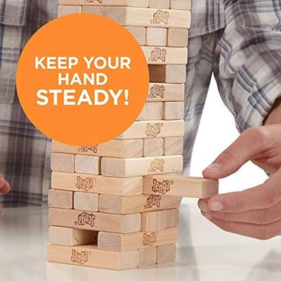 Jenga Game Wooden Blocks Stacking Tumbling Tower Kids Game