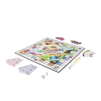 Monopoly Unicorns Vs. Llamas Board Game