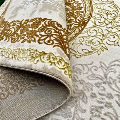 Aleyna Rug-Vintage Style-Cream-Gold-120 x 170 cm (3.9 x 5.6 ft)