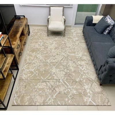 Minos Rug-Neutral Style-Beige-Self-150 x 230 cm (4.9 x 7.5 ft)