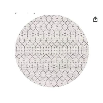 Boho Rug-Moroccan Inspired Style-Cream-Grey-300 x 400 cm (9.8 x 13.1 ft)