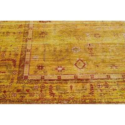 Pollux Rug-Vintage Style-Yellow-Orange-160 x 250 cm (5.2 x 8.2 ft)