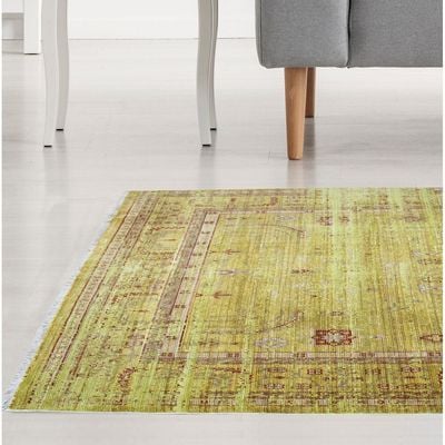 Pollux Rug-Vintage Style-Yellow-Orange-160 x 250 cm (5.2 x 8.2 ft)