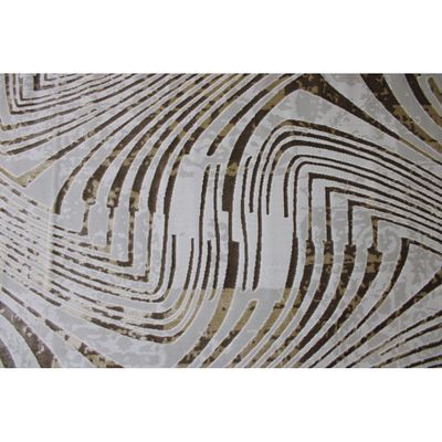 Kratos Rug-Geometric Style-Beige-Brown-150 x 230 cm (4.9 x 7.5 ft)