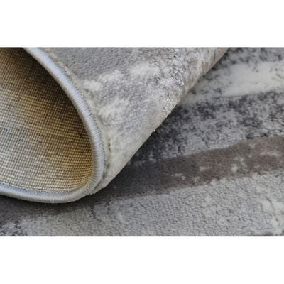 Gurel Rug-Abstract Style-Grey-White-120 x 170 cm (3.9 x 5.6 ft)