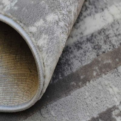 Gurel Rug-Abstract Style-Grey-White-120 x 170 cm (3.9 x 5.6 ft)