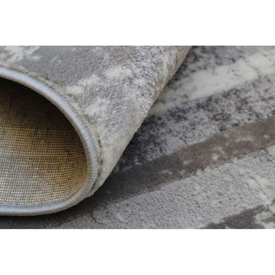 Gurel Rug-Abstract Style-Grey-White-120 x 170 cm (3.9 x 5.6 ft)