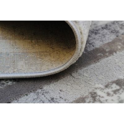 Gurel Rug-Abstract Style-Grey-White-120 x 170 cm (3.9 x 5.6 ft)