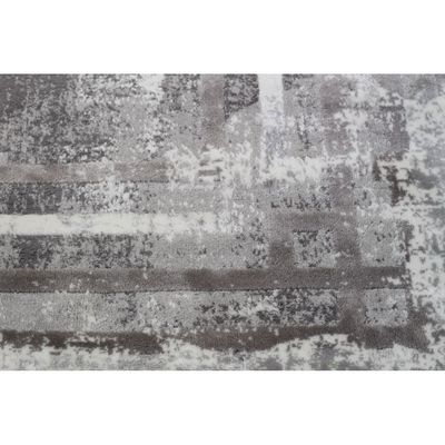 Gurel Rug-Abstract Style-Grey-White-200 x 300 cm (6.6 x 9.8 ft)