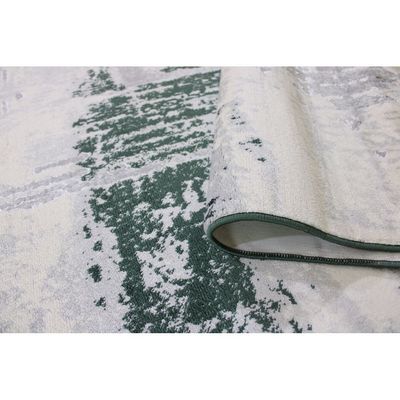 Pluto Rug-Abstract Style-Grey-Green-100 x 200 cm (3.3 x 6.6 ft)