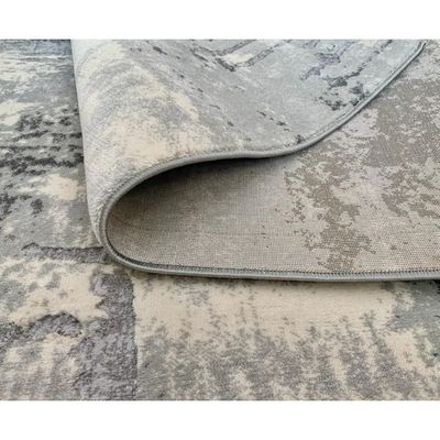 Simplicity Rug-Abstract Style-Grey-Grey-80 x 150 cm (2.6 x 4.9 ft)