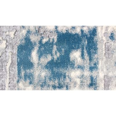 Lamit Rug-Abstract Style-Grey-Azure Blue-80 x 150 cm (2.6 x 4.9 ft)