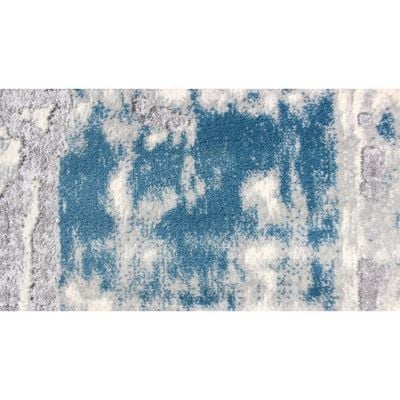 Lamit Rug-Abstract Style-Grey-Azure Blue-50 x 80 cm (1.6 x 2.6ft)