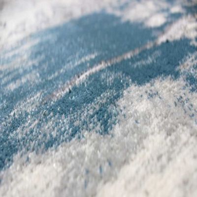 Lamit Rug-Abstract Style-Grey-Azure Blue-100 x 200 cm (3.3 x 6.6 ft) Lamit Rug-Abstract Style-Grey-Azure Blue-100 x 200 cm (3.3 x 6.6 ft)