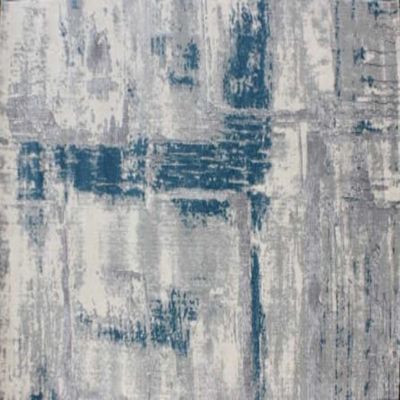 Lamit Rug-Abstract Style-Grey-Azure Blue-150 x 230 cm (4.9 x 7.5 ft)