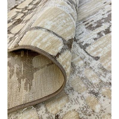 Patra Rug-Abstract Style-Beige-Brown-150 x 230 cm (4.9 x 7.5 ft)