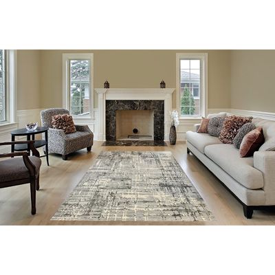 Pallas Rug-Abstract Style-Grey-80 x 150 cm (2.6 x 4.9 ft)