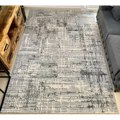 Pallas Rug-Abstract Style-Grey-100 x 200 cm (3.3 x 6.6 ft)