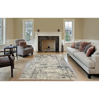 Pallas Rug-Abstract Style-Grey-150 x 230 cm (4.9 x 7.5 ft)