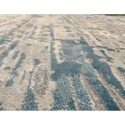 Marvel Rug-Abstract Style-Grey-Azure Blue-80 x 150 cm (2.6 x 4.9 ft)