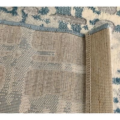 Marvel Rug-Abstract Style-Grey-Azure Blue-80 x 150 cm (2.6 x 4.9 ft)