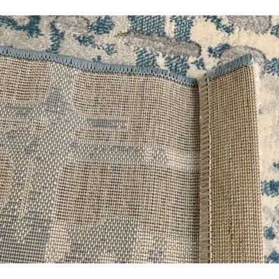 Marvel Rug-Abstract Style-Grey-Azure Blue-100 x 300 cm (3.3 x 9.8 ft)