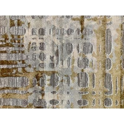 Pricus Rug-Abstract Style-Grey-Gold-100 x 200 cm (3.3 x 6.6 ft)