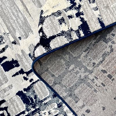 Journey Rug-Abstract Style-Grey-Navy Blue-150 x 230 cm (4.9 x 7.5 ft)