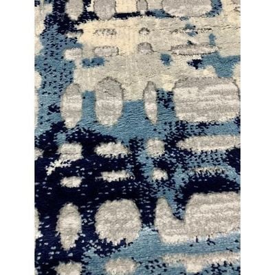 Journey Rug-Abstract Style-Grey-Navy Blue-150 x 230 cm (4.9 x 7.5 ft)