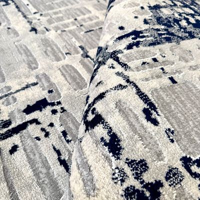 Journey Rug-Abstract Style-Grey-Navy Blue-200 x 300 cm (6.6 x 9.8 ft) Journey Rug-Abstract Style-Grey-Navy Blue-200 x 300 cm (6.6 x 9.8 ft)