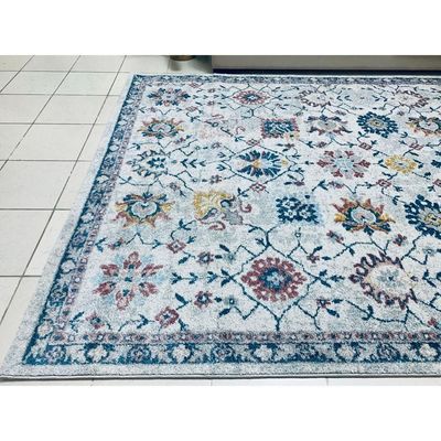 Vyron Rug-Vintage Style-Cream-Multi-colour-80 x 150 cm (2.6 x 4.9 ft)