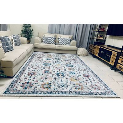 Vyron Rug-Vintage Style-Cream-Multi-colour-250 x 350 cm (8.2 x 11.5 ft)