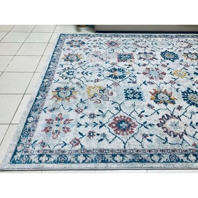 Vyron Rug-Vintage Style-Cream-Multi-colour-300 x 300 cm (9.8 x 9.8 ft)