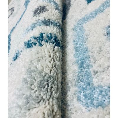 Agia Rug-Moroccan Inspired Style-Cream-Blue-120 x 170 cm (3.9 x 5.6 ft)