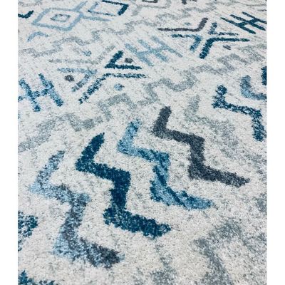 Agia Rug-Moroccan Inspired Style-Cream-Blue-250 x 350 cm (8.2 x 11.5 ft)