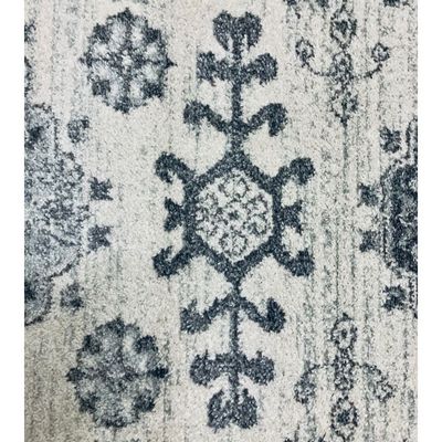 Kavala Rug-Vintage Style-Cream-Grey-300 x 300 cm (9.8 x 9.8 ft)