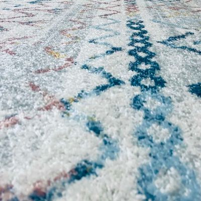 Chalkida Rug-Moroccan Inspired Style-Cream-Multi-colour-250 x 350 cm (8.2 x 11.5 ft)