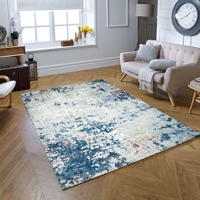 Serres Rug-Abstract Style-Cream-Multi-colour-100 x 300 cm (3.3 x 9.8 ft)