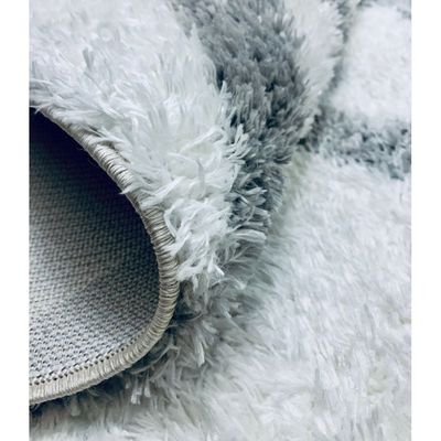 Katerini Rug-Fluffy / Shaggy Style-Cream-Grey-250 x 350 cm (8.2 x 11.5 ft) Katerini Rug-Fluffy / Shaggy Style-Cream-Grey-250 x 350 cm (8.2 x 11.5 ft)