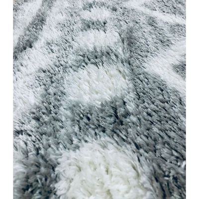 Tucan Rug-Fluffy / Shaggy Style-Grey-Cream-300 x 400 cm (9.8 x 13.1 ft)