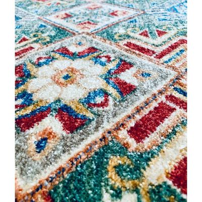 Uranus Rug-Traditional Style-Red-Green-200 x 300 cm (6.6 x 9.8 ft)