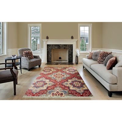 Mensa Rug-Traditional Style-Red-200 x 300 cm (6.6 x 9.8 ft)