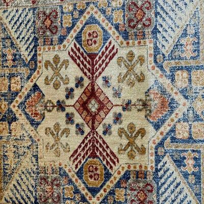 Lepus Rug-Traditional Style-Beige-Blue-300 x 400 cm (9.8 x 13.1 ft)