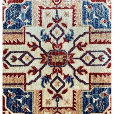 Otika Rug-Traditional Style-Beige-Red-Blue-150 x 230 cm (4.9 x 7.5 ft)